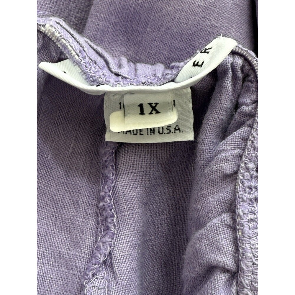 Bryn Walker Linen Lavender Women's Pants - Picture 6 of 8